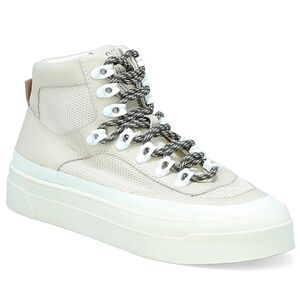 Womens Miz Mooz Alpyne High Top Leather Platform Sneaker - Cream 8